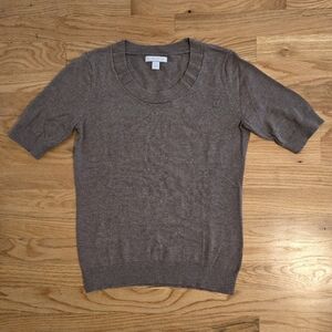 New York & Company Knit Top in Brown, Size XS